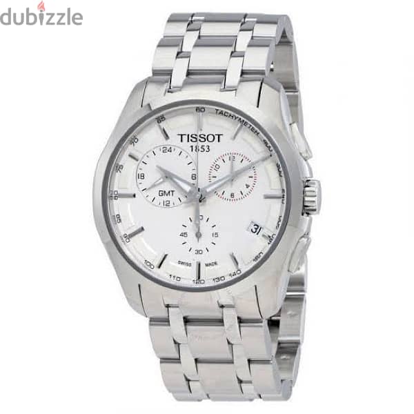Tissot Swiss Made T-Trend Couturier GMT Chronograph -Stainless - تيسوت 1