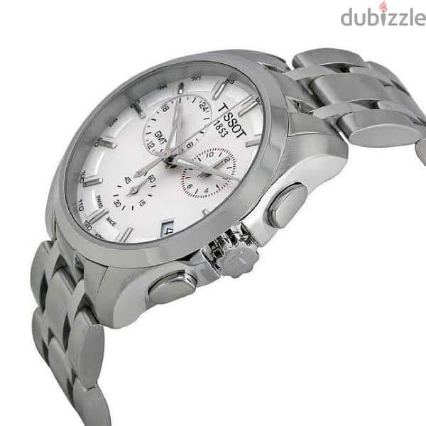 Tissot Swiss Made T-Trend Couturier GMT Chronograph -Stainless - تيسوت 3