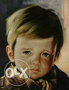 Crying Boy Painting by Giovanni Bragolin Wall Art 0