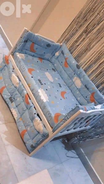 سرير اطفال خشب زان دمياطي 3
