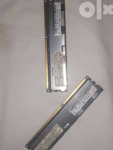 8 Gb Ram (4 Giga x 2 pieces) DDR3 - 10600R رامات وركستيشن اصلية مغلفة 0