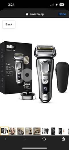 Braun Series 9 Pro 9417s Silver Electric Trimmer