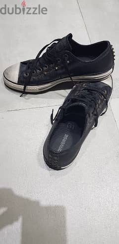 SPECIAL edition Rock style Original converse leather shoes size 10 UK