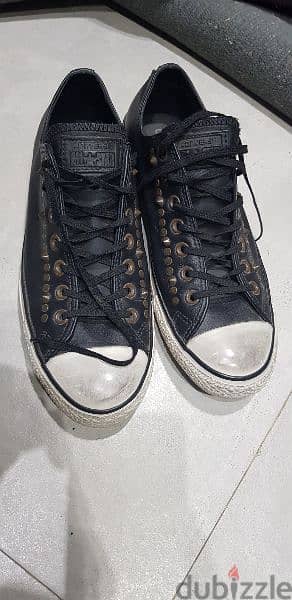 SPECIAL edition Rock style Original converse leather shoes size 10 UK 2