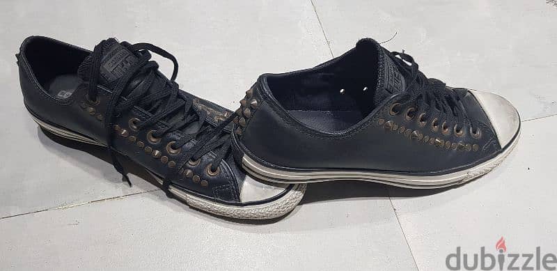 SPECIAL edition Rock style Original converse leather shoes size 10 UK 3
