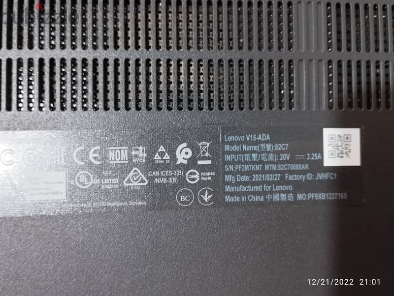 Lenovo V15 Ryzen 5 3500u 12GB Ram  HDD 1TB 3