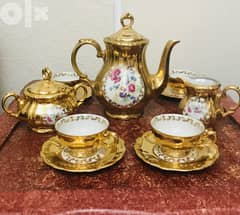 Stunning Antique limited edition Bareuther Bavaria Coffee Set 24k Gold