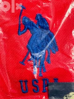 USPA New unused polo shirt dark Red medium size