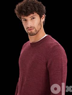 red wine pullover for men new lc waikiki Eu xs size