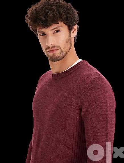 red wine pullover for men new lc waikiki Eu xs size 0