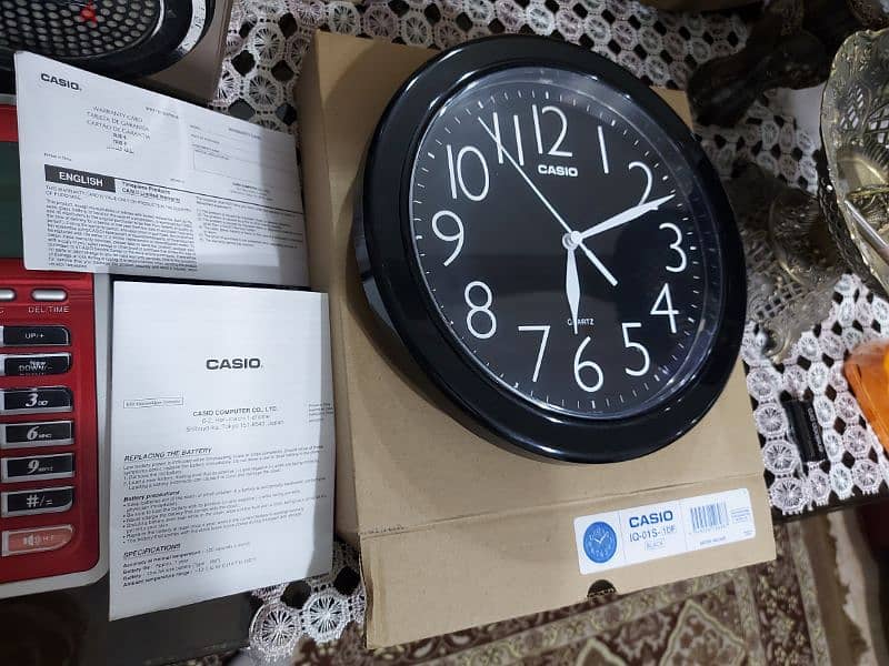 ساعة حائط ساعه حائط كاسيو CASIO CLOCK جديدة 2