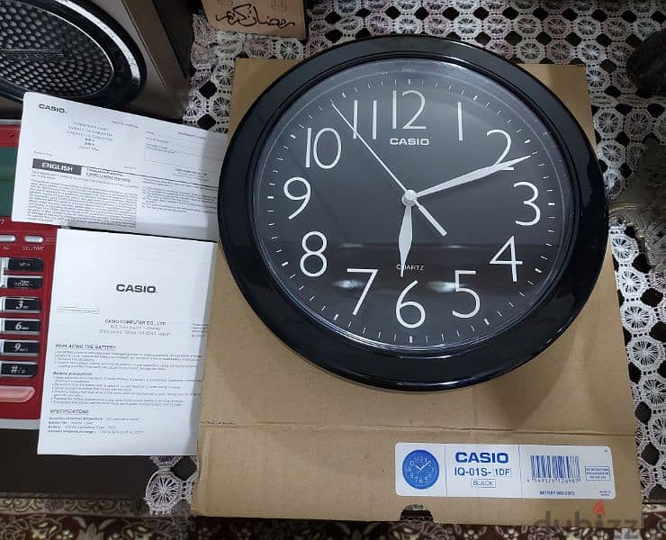 ساعة حائط ساعه حائط كاسيو CASIO CLOCK جديدة 3