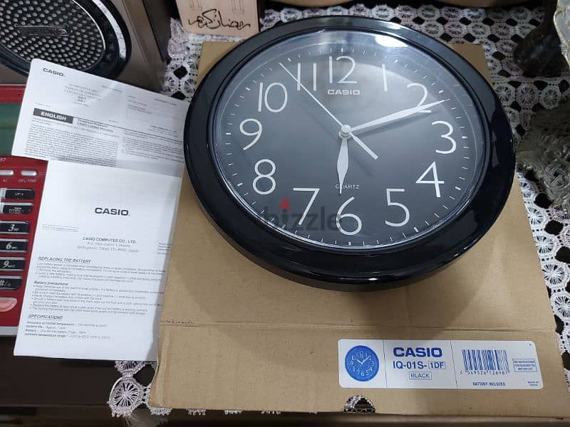 ساعة حائط ساعه حائط كاسيو CASIO CLOCK جديدة 6