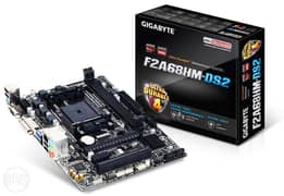 مطلوب Gigabyte Ga-F2A68Hm-Ds2 Amd Cpu Mother Board + بروسيسور 0