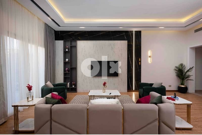 fully furnished villa for rent  فيلا مفروشة للإيجار في التجمع الخامس 13