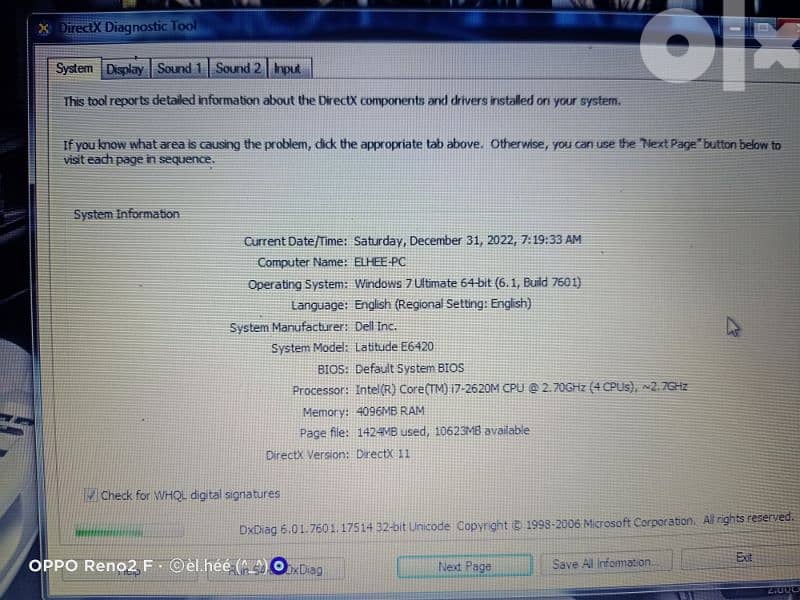 Dell latitude e6420 core i7 3