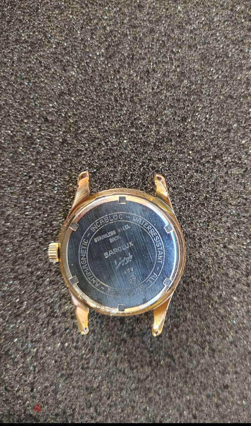 barolux watch swiss1950 ساعه بارولوكس ١٩٥٠سنة دهب عيار ٢٠ 1