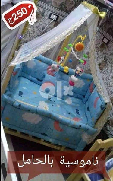 سرير اطفال خشب زان دمياطي 0