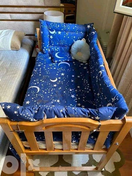 سرير اطفال خشب زان دمياطي 12
