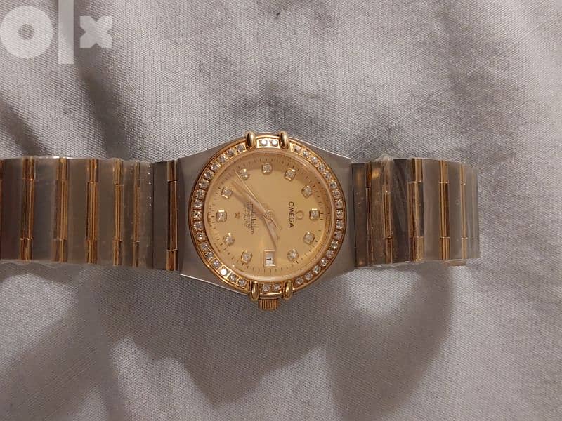 ساعة اوميجا بالعلبة و الغلاف Omega constellation  high copy 1