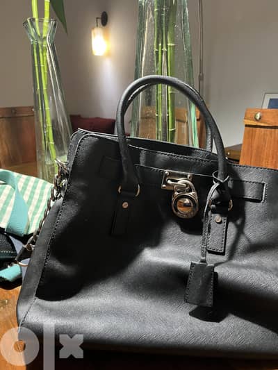 Michael Kors Black Hamilton Satchel