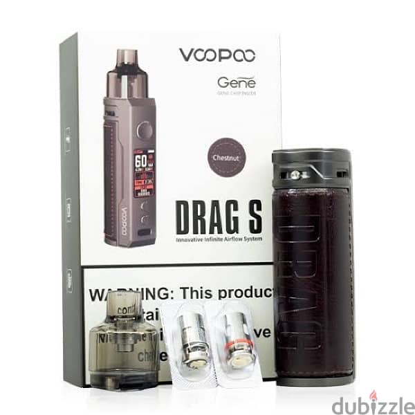 فوبو Voopoo دراج اس Drag S كيت كامل مع كويل ريبلد RBA وتحويل تانك 510 0