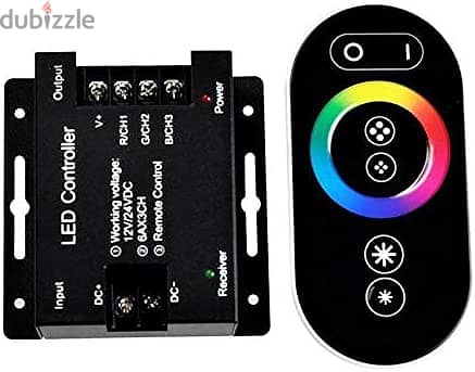 RGB LED controller with wireless touch remote 4