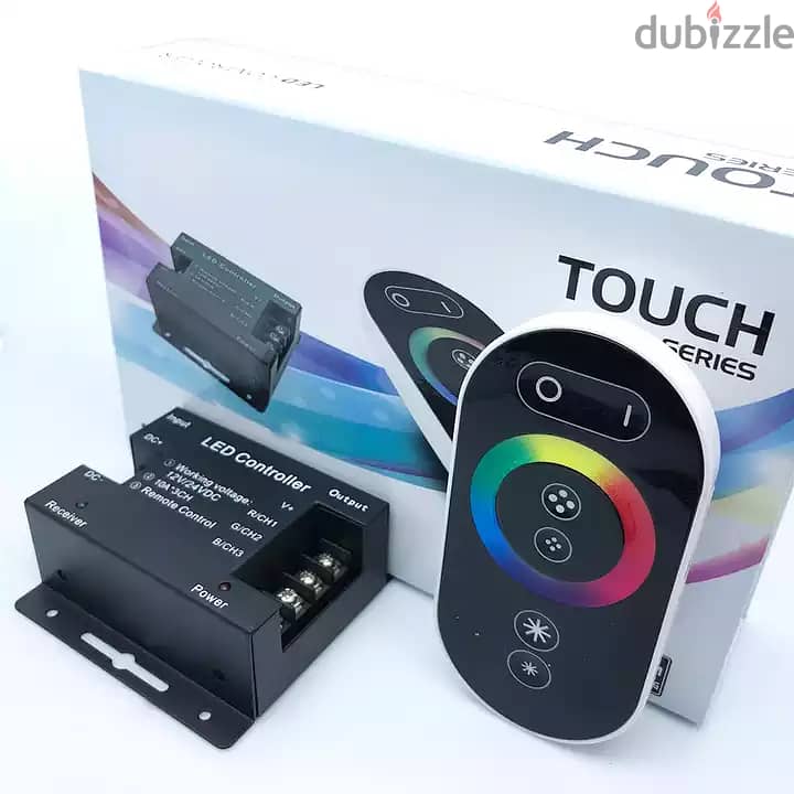RGB LED controller with wireless touch remote 5