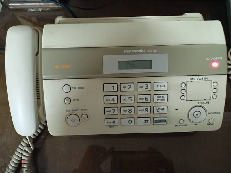 تليفون وفاكس وطابعة باناسونيك Panasonic kx-ft 981 4