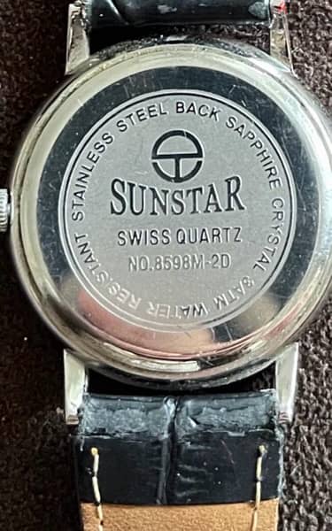 ساعة صن ستار Swiss quartz مشتراه من السعودية 0
