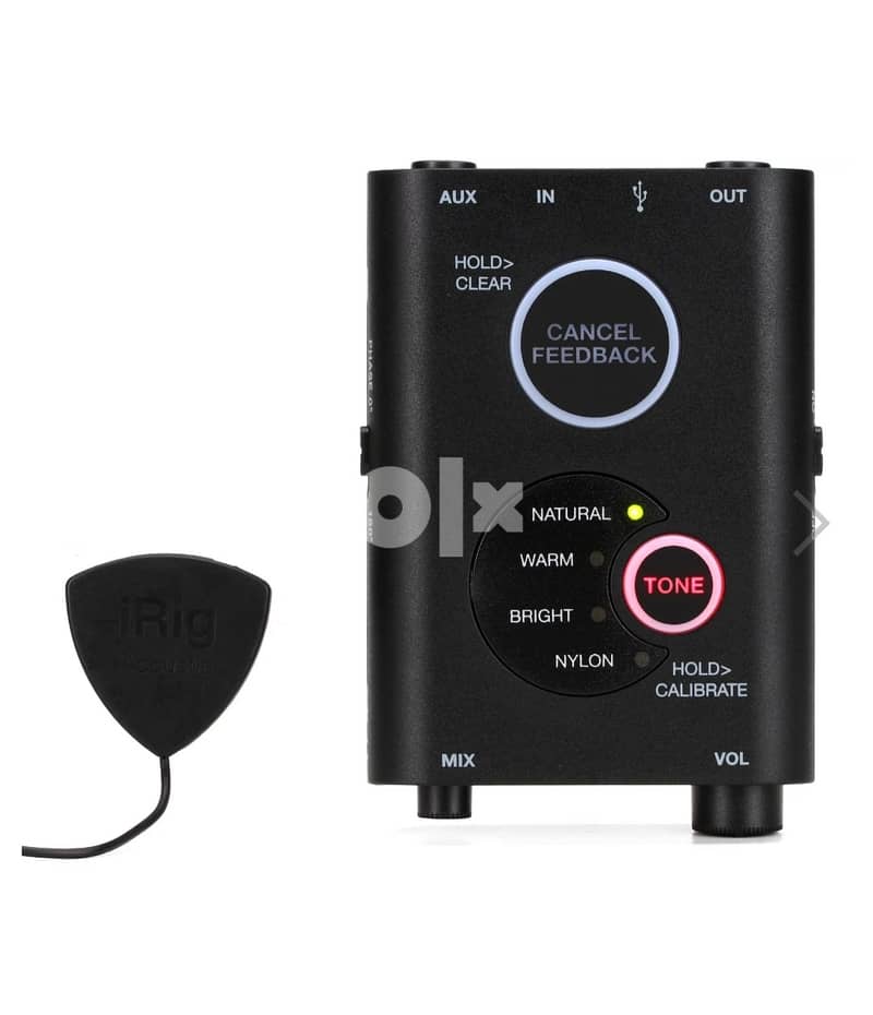 HK irig acoustic stage pickup and preamp system for acoustic guitar 1