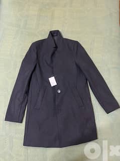 Original Black H&M Coat Size 48 New with its price (AED 400)