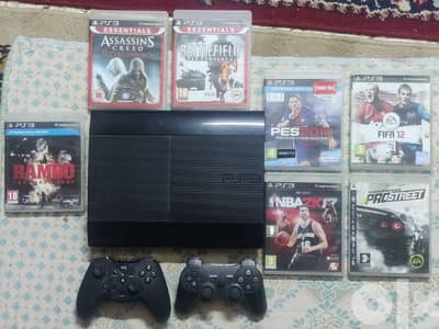 PlayStation 3 (Sony), 12 GB/GO + 3 Joysticks + 6 Games