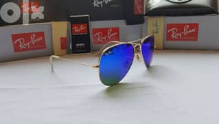 Rayban aviator blue flash color special