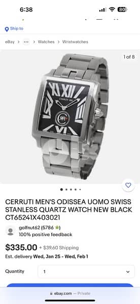 Pre-owned Cerruti Men's Odissea Uomo Swiss Stanless Quartz 4