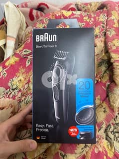 Braun beardtrimmer 3 مكنة حلاقة كهرباء