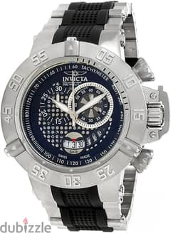 nvicta Men's  Subaqua Collection Chronograph Stainless Steel and Black 0