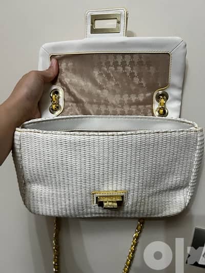 karl lagerfield bag ivory