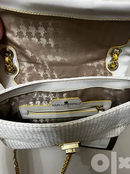 karl lagerfield bag ivory 1