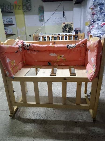 سرير اطفال خشب موسكى ممتاز نمره 1 مستويين 2