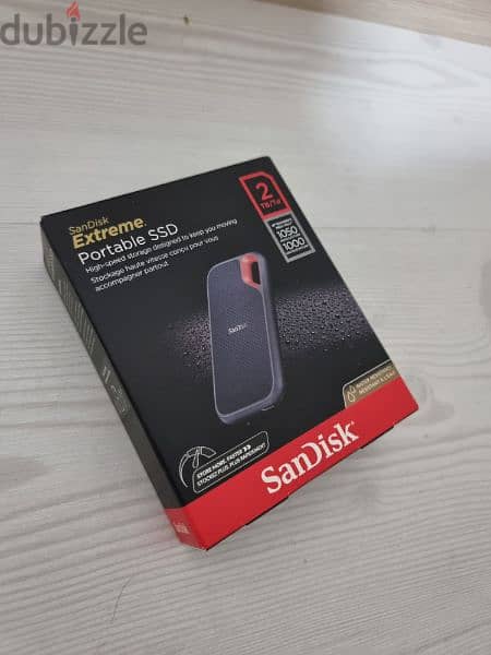 Sandisk 2Tb Extreme Portable SSD 1050Mb/S - Usb-C, Usb 3.2 Gen 2 0