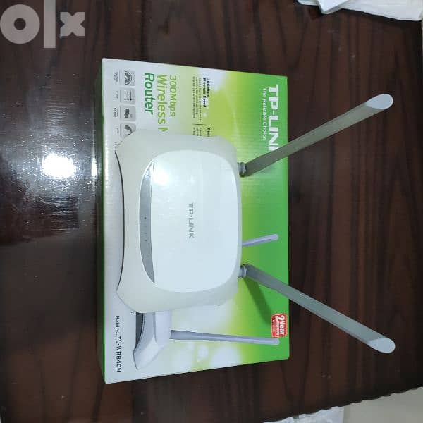 TP-LINK MODEL no:TL-WR840N راوتر تقويه 1