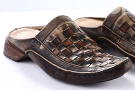 حذاء جلد طبيعي مفتوح - تصميم فريد