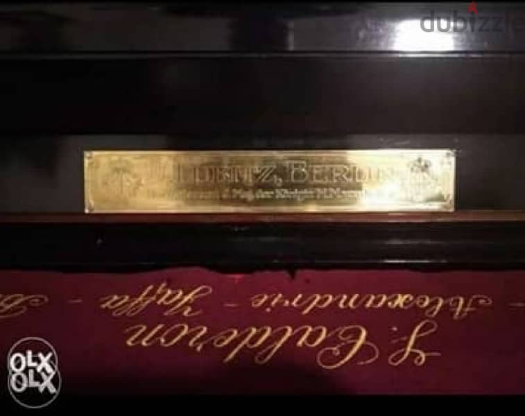 Piano H. Lubitz Berlin . . Made in Germany . . 150 years old 1