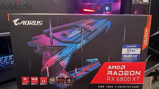 GIGABYTE AORUS MASTER : AMD RADEON RX 6800 XT 16GB VGA Card كارت شاشة