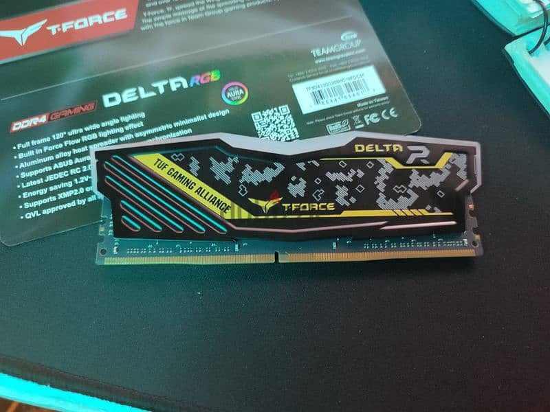 TEAM DELTA TUF GAMING RGB 64GB (4*16) 3200Hz DDR4 MEMORY 3