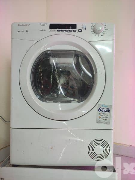 CANDY TUMBLE DRYER FRONT LOADING 10 KG WITH CONDENSER WHITE GVSC10DE-S 1