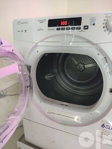 CANDY TUMBLE DRYER FRONT LOADING 10 KG WITH CONDENSER WHITE GVSC10DE-S 2