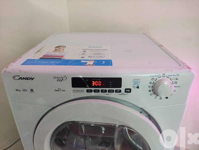 CANDY TUMBLE DRYER FRONT LOADING 10 KG WITH CONDENSER WHITE GVSC10DE-S 3