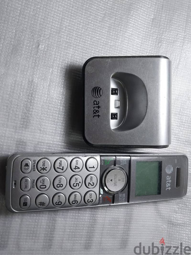 للبيع تليفون لاسلكي AT&T Cordless Phone Set  بسعر= 1000 جم 1